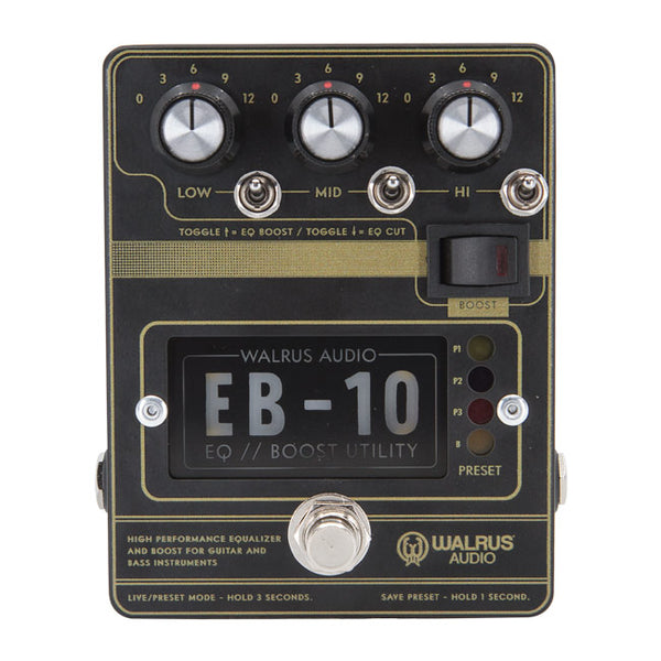 Walrus Audio EB-10 Preamp EQ Boost Cream