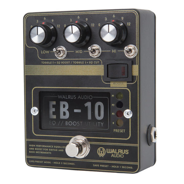 【美品】Walrus Audio / EB-10 /プリアンプ・EQ・ブースター EB10_cutout_BLACK_left_650_gra
