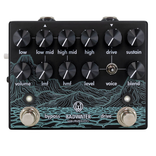 ベース Warlus Audio Badwater Bass Preamp Badwater Bass Pre-amp and D.I. - BLEMISHED