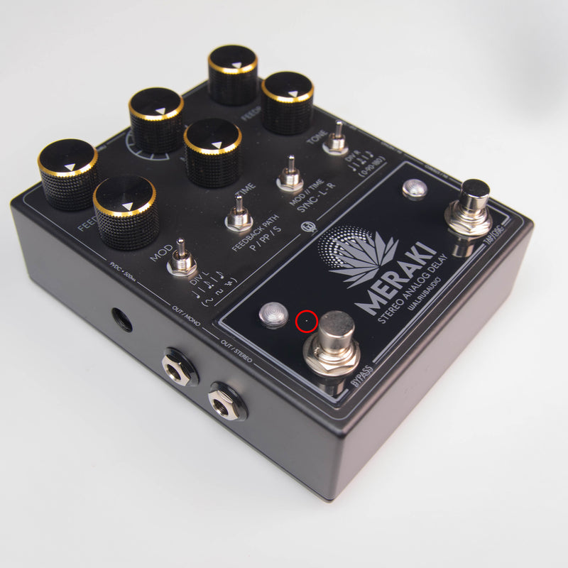 Meraki Stereo Analog Dual Delay - Blacked Out Edition - BLEMISHED