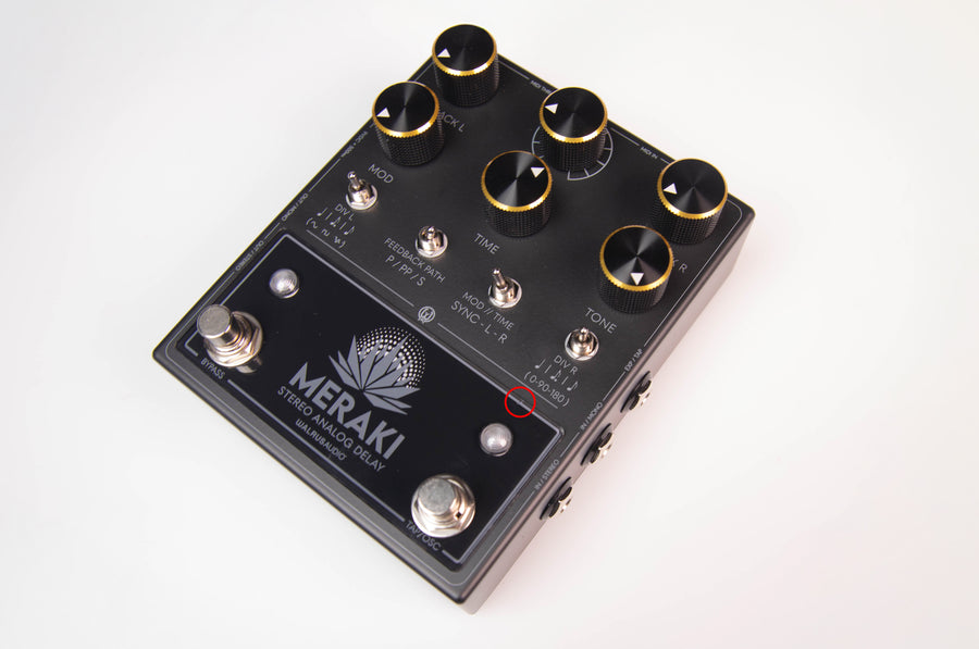Meraki Stereo Analog Dual Delay - Blacked Out Edition - BLEMISHED