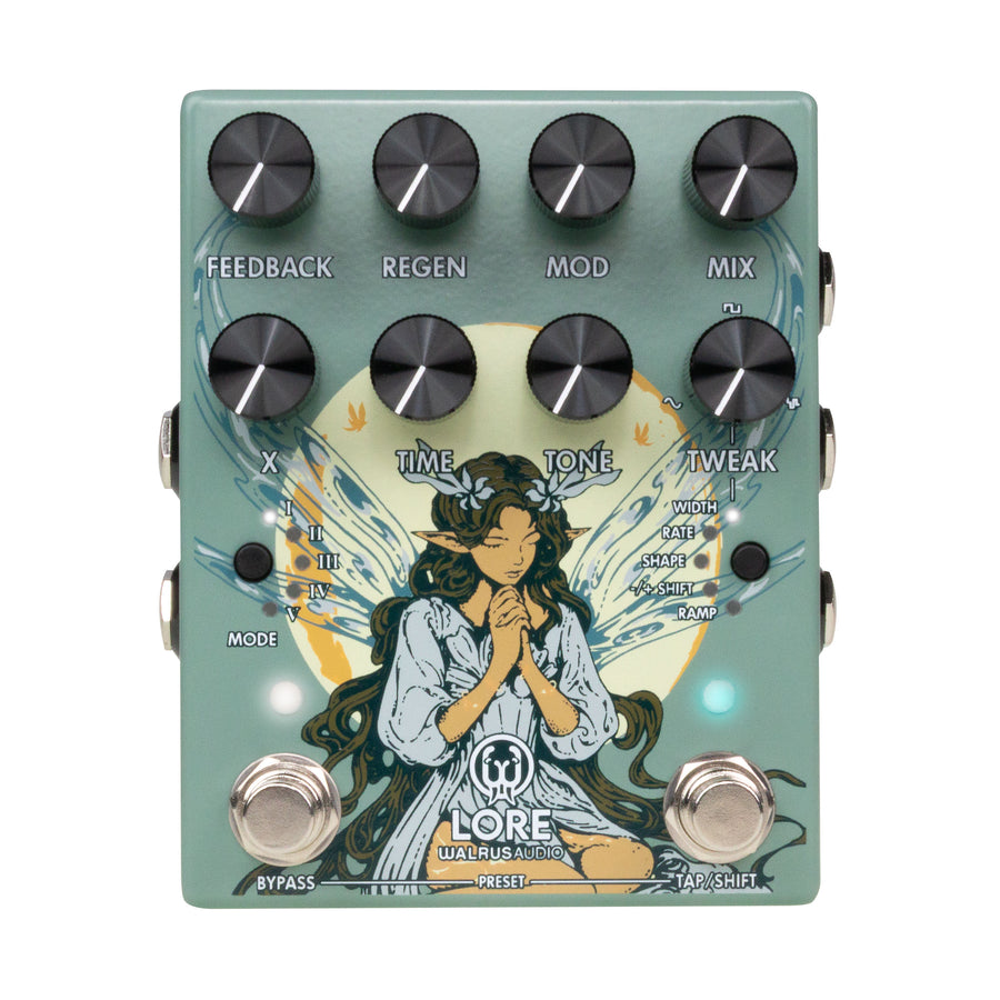 Green Walrus Audio Lore Stereo Reverse Soundscape Generator MKII pedal.